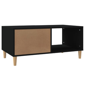 Schwarzer Couchtisch 89,5x50x40 cm