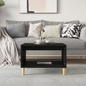 Schwarzer Couchtisch 60x50x40 cm
