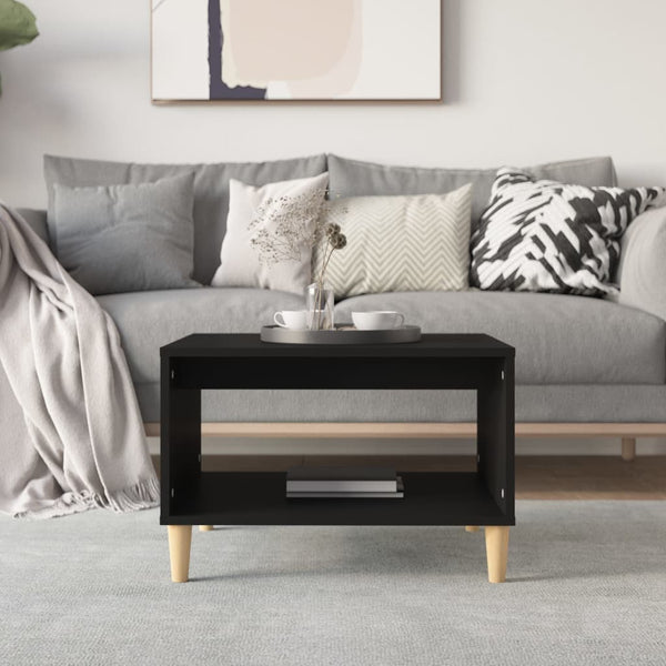 Schwarzer Couchtisch 60x50x40 cm