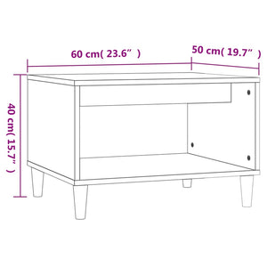 Schwarzer Couchtisch 60x50x40 cm