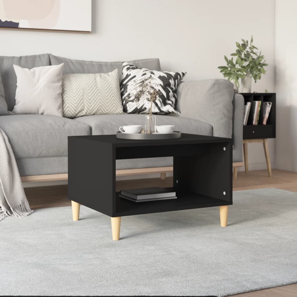 Schwarzer Couchtisch 60x50x40 cm