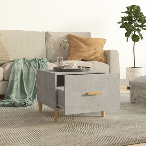Betongrauer Couchtisch 50x50 cm