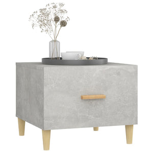 Betongrauer Couchtisch 50x50 cm
