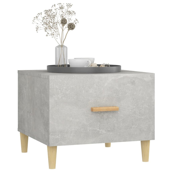 Betongrauer Couchtisch 50x50 cm
