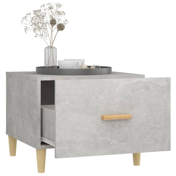 Betongrauer Couchtisch 50x50 cm