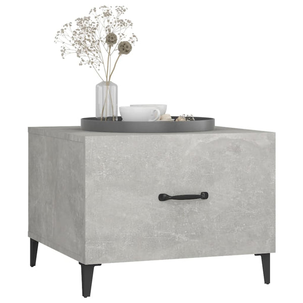 Betongrauer Couchtisch 50x50 cm