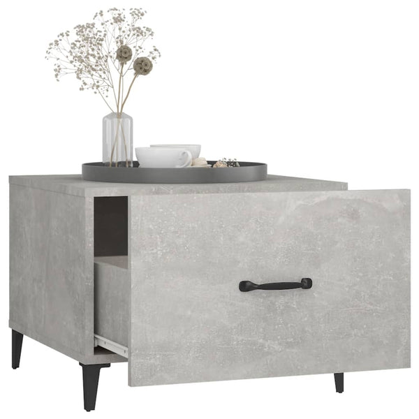 Betongrauer Couchtisch 50x50 cm