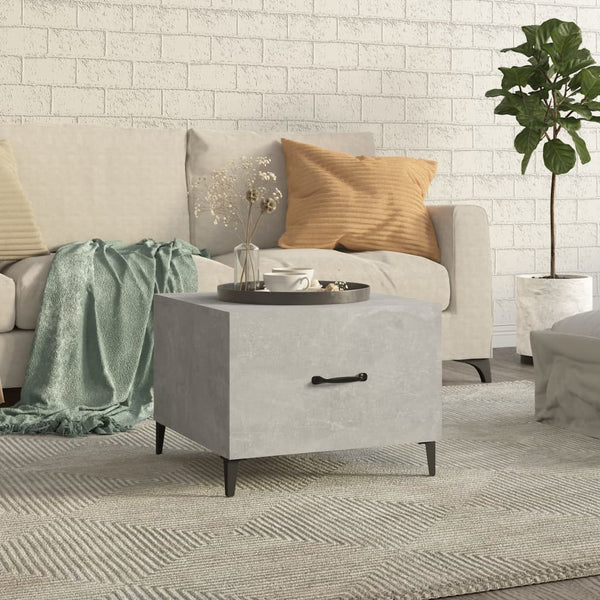Betongrauer Couchtisch 50x50 cm