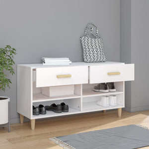 Weißer Schuhschrank aus Holz