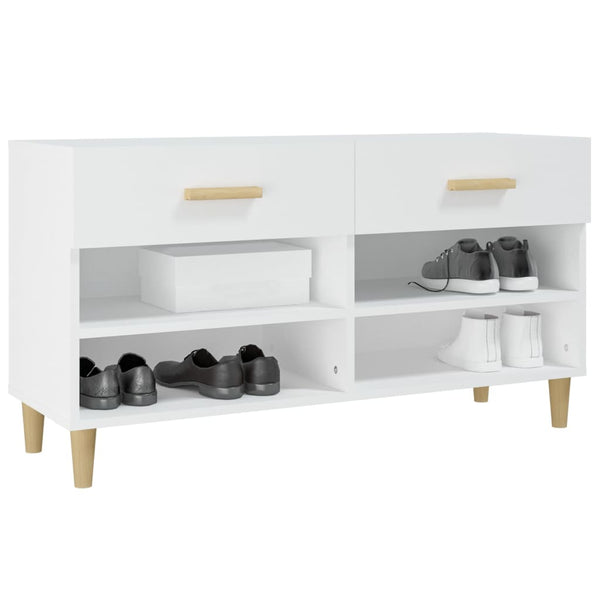 Weißer Schuhschrank aus Holz