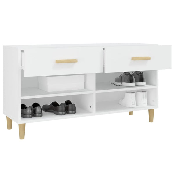 Weißer Schuhschrank aus Holz