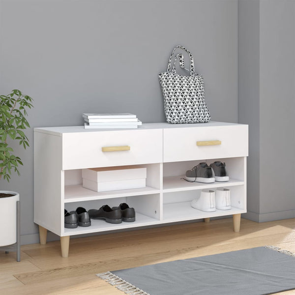 Weißer Schuhschrank aus Holz