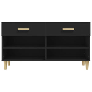 Schuhschrank Schwarz 102x35x55 cm