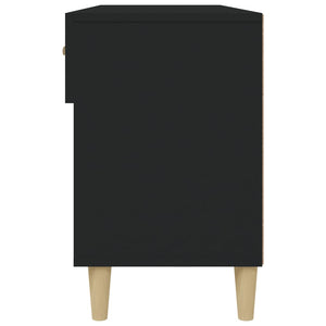 Schuhschrank Schwarz 102x35x55 cm