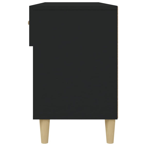 Schuhschrank Schwarz 102x35x55 cm