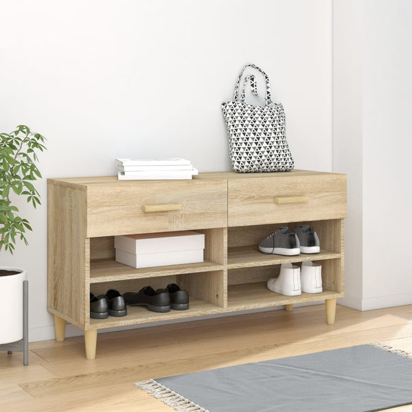 Schuhschrank Sonoma Eiche 102x35x55 cm