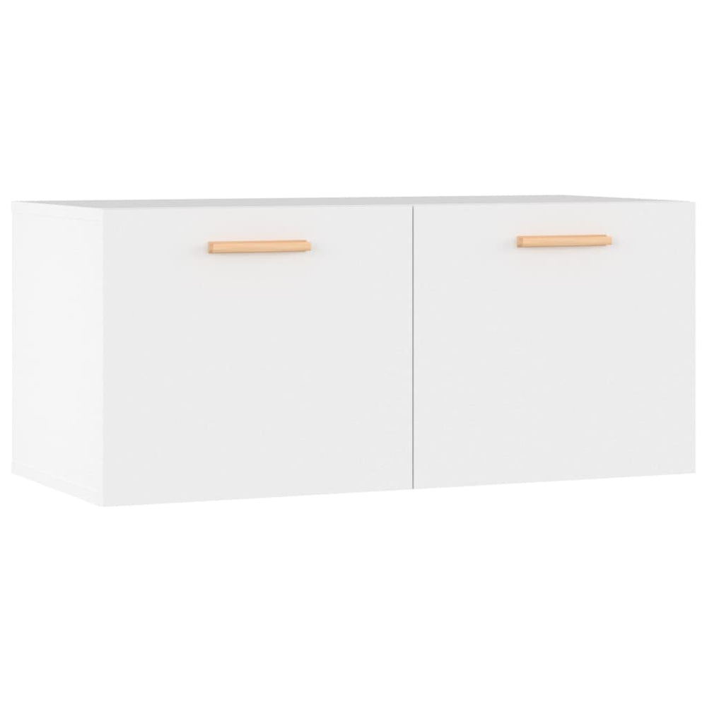 Wandschrank Weiß 80 cm Holz
