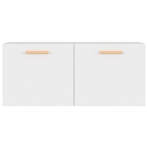 Wandschrank Weiß 80 cm Holz