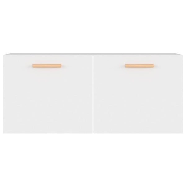 Wandschrank Weiß 80 cm Holz