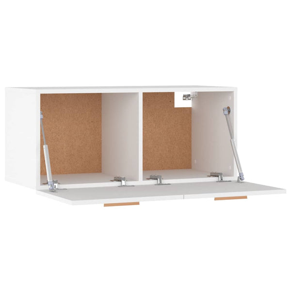 Wandschrank Weiß 80 cm Holz