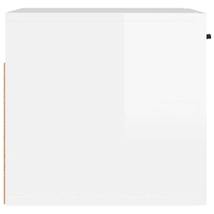 Hochglanz Wandschrank Weiß 80x35 cm