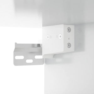 Hochglanz Wandschrank Weiß 80x35 cm