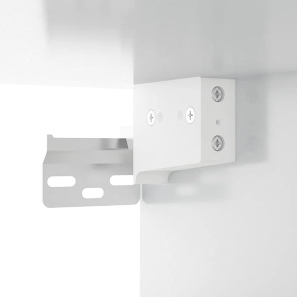 Hochglanz Wandschrank Weiß 80x35 cm