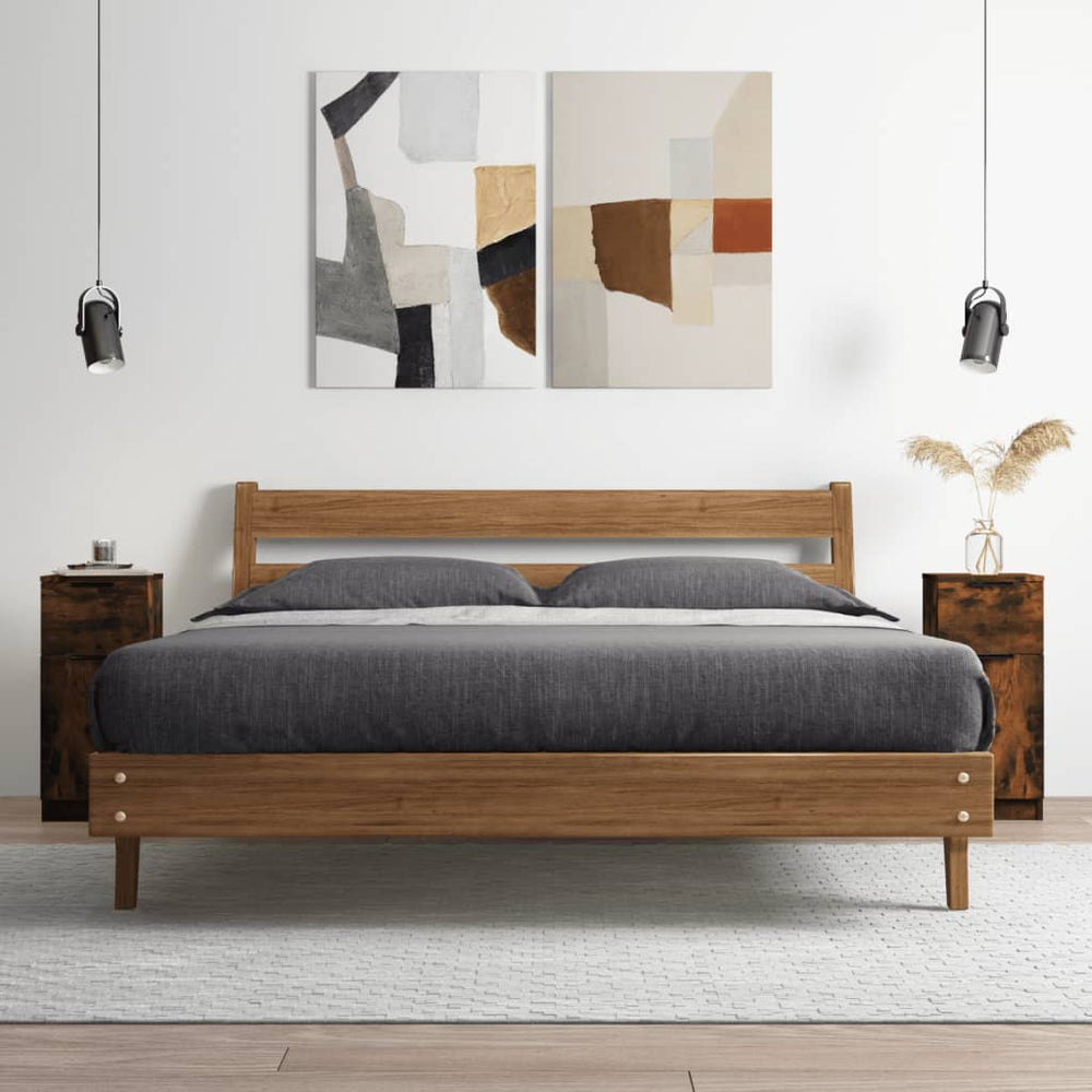 Sideboard Räuchereiche 30x30x70 cm