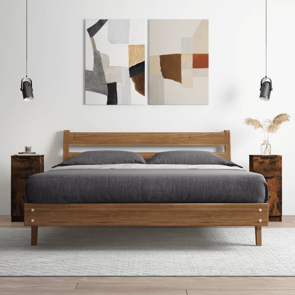 Sideboard Räuchereiche 30x30x70 cm