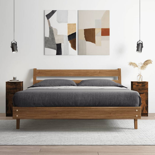Sideboard Räuchereiche 30x30x70 cm