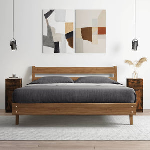 Sideboards 2er Set Räuchereiche 30x30x70 cm