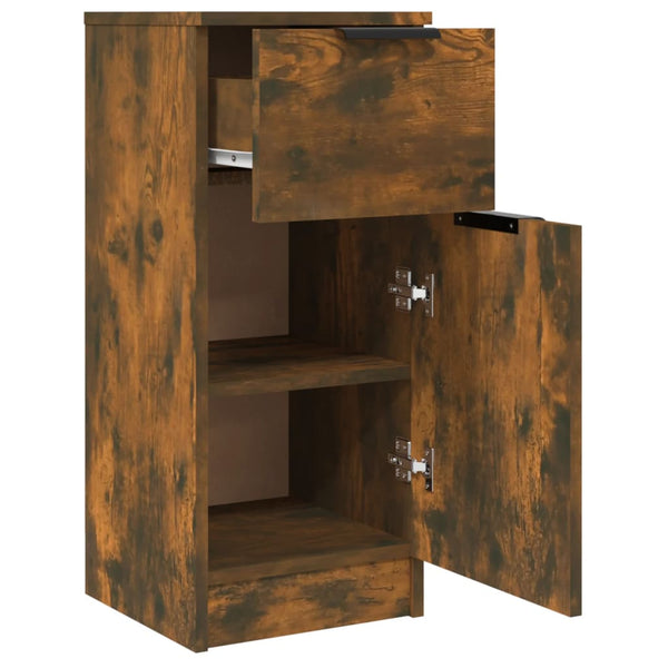 Sideboards 2er Set Räuchereiche 30x30x70 cm