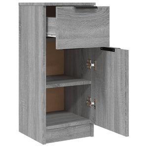 Sideboards 2er Set Grau Sonoma 30x30x70 cm