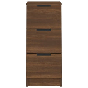 Sideboards 2er Set Braun Eiche 30x30x70 cm