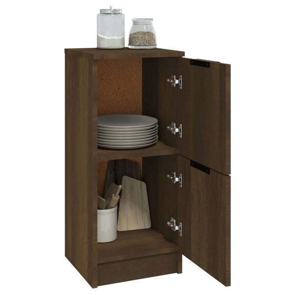 Sideboard Braun Eichen-Optik 30x30x70 cm