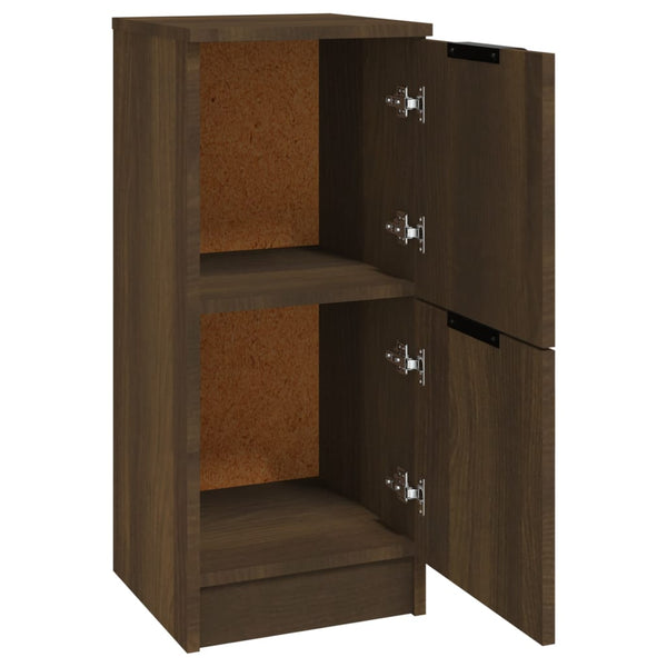 Sideboard Braun Eichen-Optik 30x30x70 cm