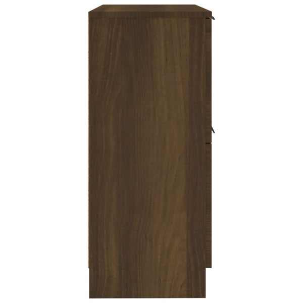 Sideboard Braun Eichen-Optik 30x30x70 cm