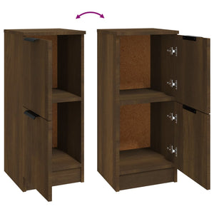 Sideboard Braun Eichen-Optik 30x30x70 cm
