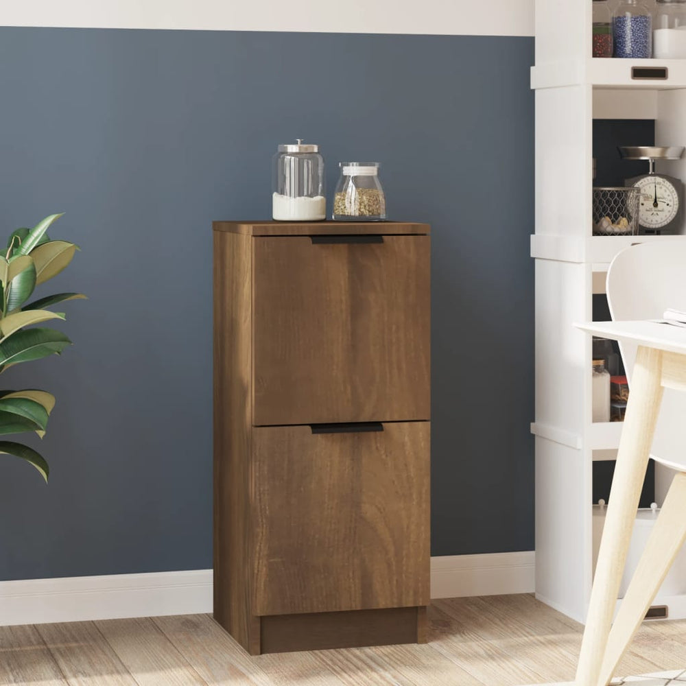 vidaXL Sideboard Brown Oak Look 30x30x70 cm Engineered Wood