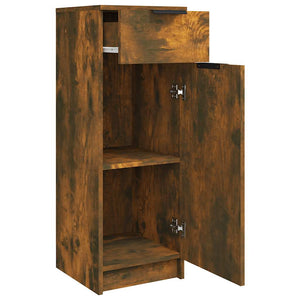 Badschrank Räuchereiche 32x34x90 cm