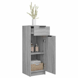 Badschrank Grau Sonoma 32x34x90 cm