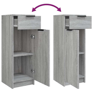 Badschrank Grau Sonoma 32x34x90 cm