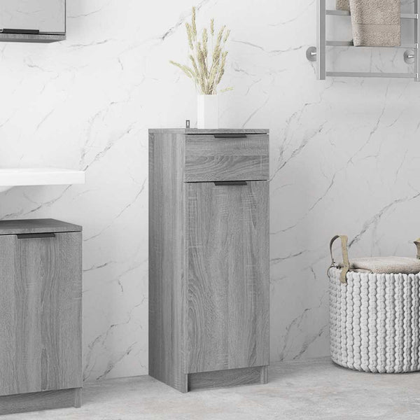 Badschrank Grau Sonoma 32x34x90 cm
