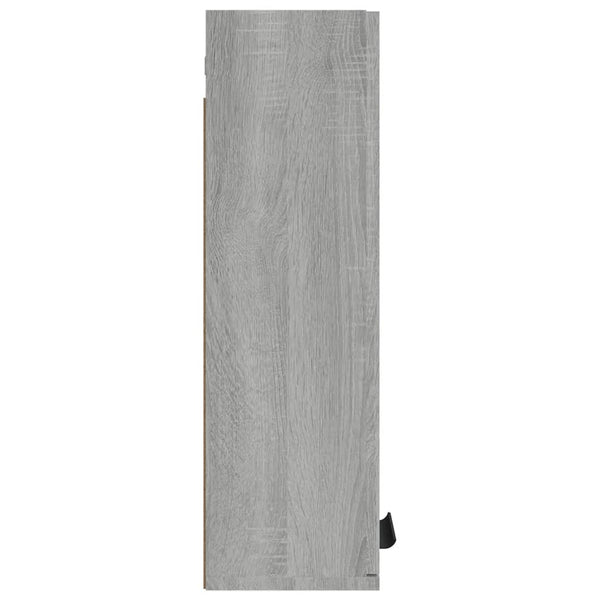 Wand Badschrank Grau Sonoma 32x20x67 cm
