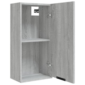 Wand Badschrank Grau Sonoma 32x20x67 cm