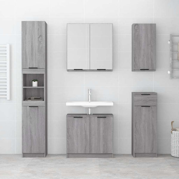 Badschrank Grau Sonoma 64,5 cm