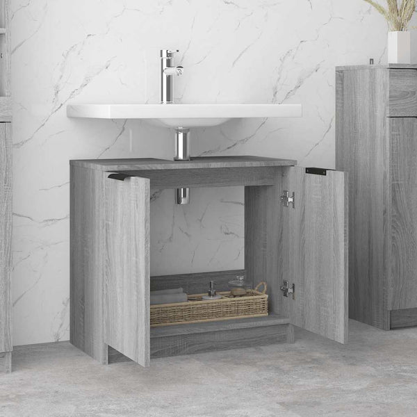 Badschrank Grau Sonoma 64,5 cm