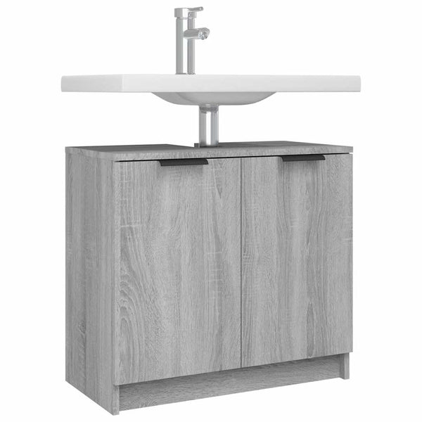 Badschrank Grau Sonoma 64,5 cm