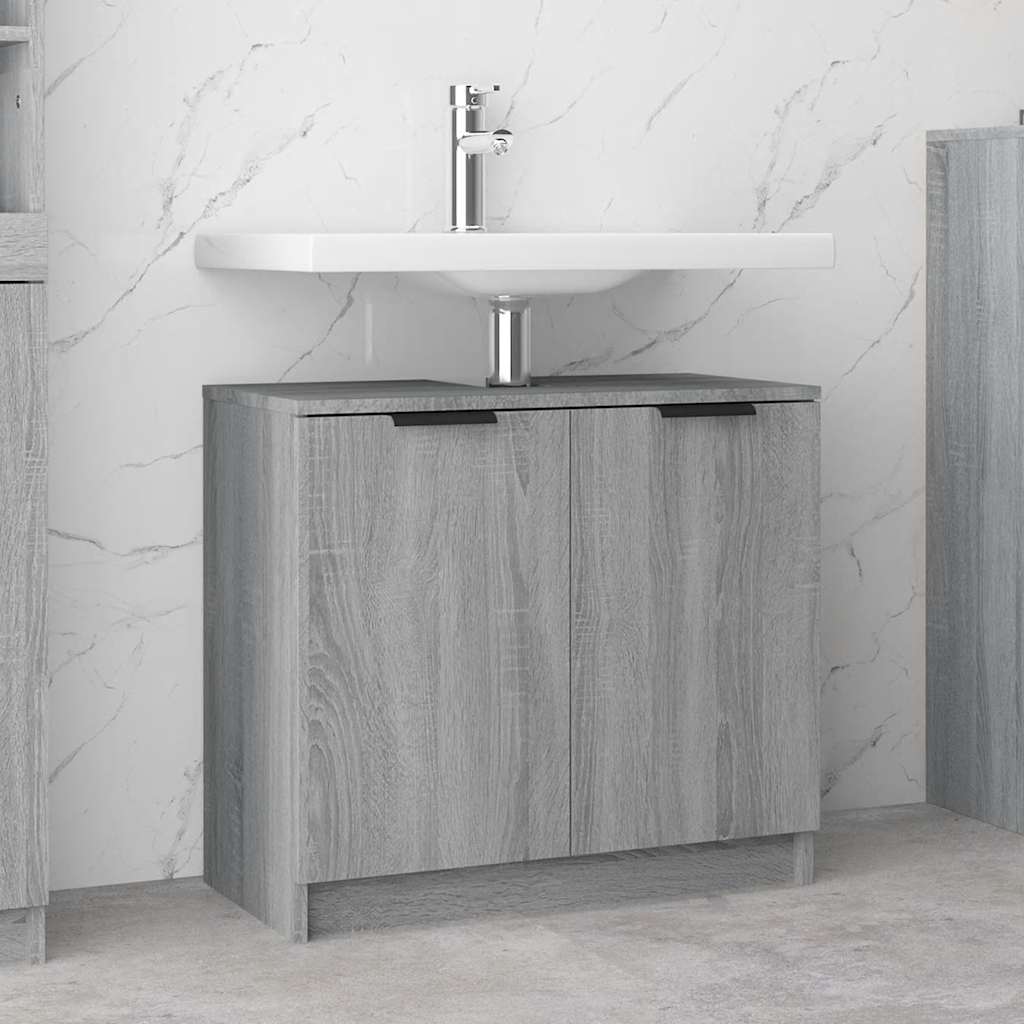 Badschrank Grau Sonoma 64,5 cm