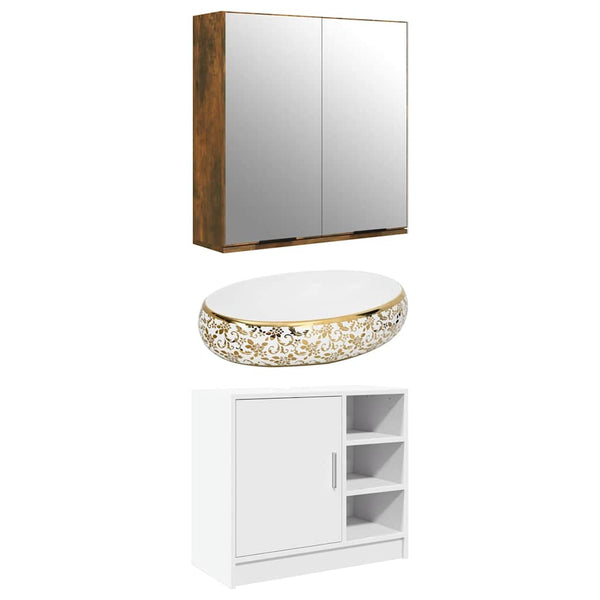 Bad Spiegelschrank Räuchereiche 64cm